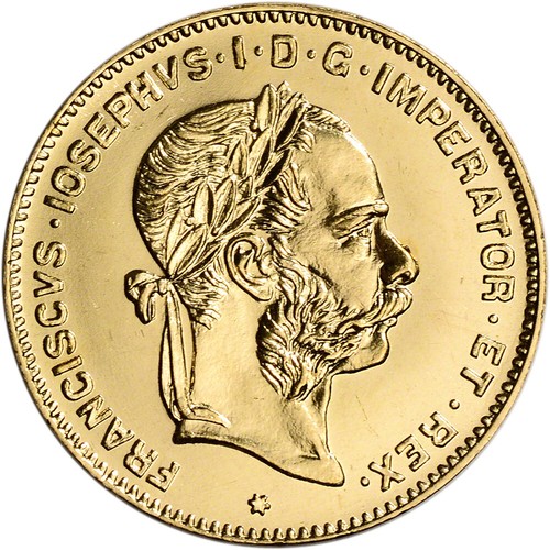 1892 austria gold florin 10 - austria,